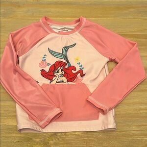 Disney Ariel Kids Swim Shirt - Pink
